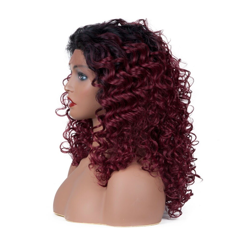 Trends Curly Synthetic hair Lace Front wig High Density Hair Wigs For Women