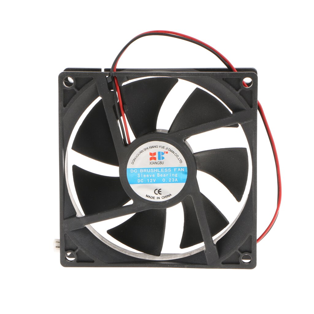 Ventilador de caja de refrigeración silenciosa para ordenador, 2 unidades, 92mm, 12V, PC/CPU