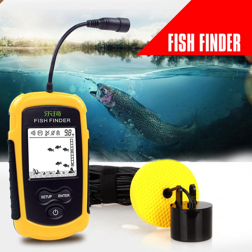 Fish Depth Finder Digital Display Depth Readout Accurate Fish Finder Fishing Handheld Fishfinder Depth Finder эхолот для рыбалки