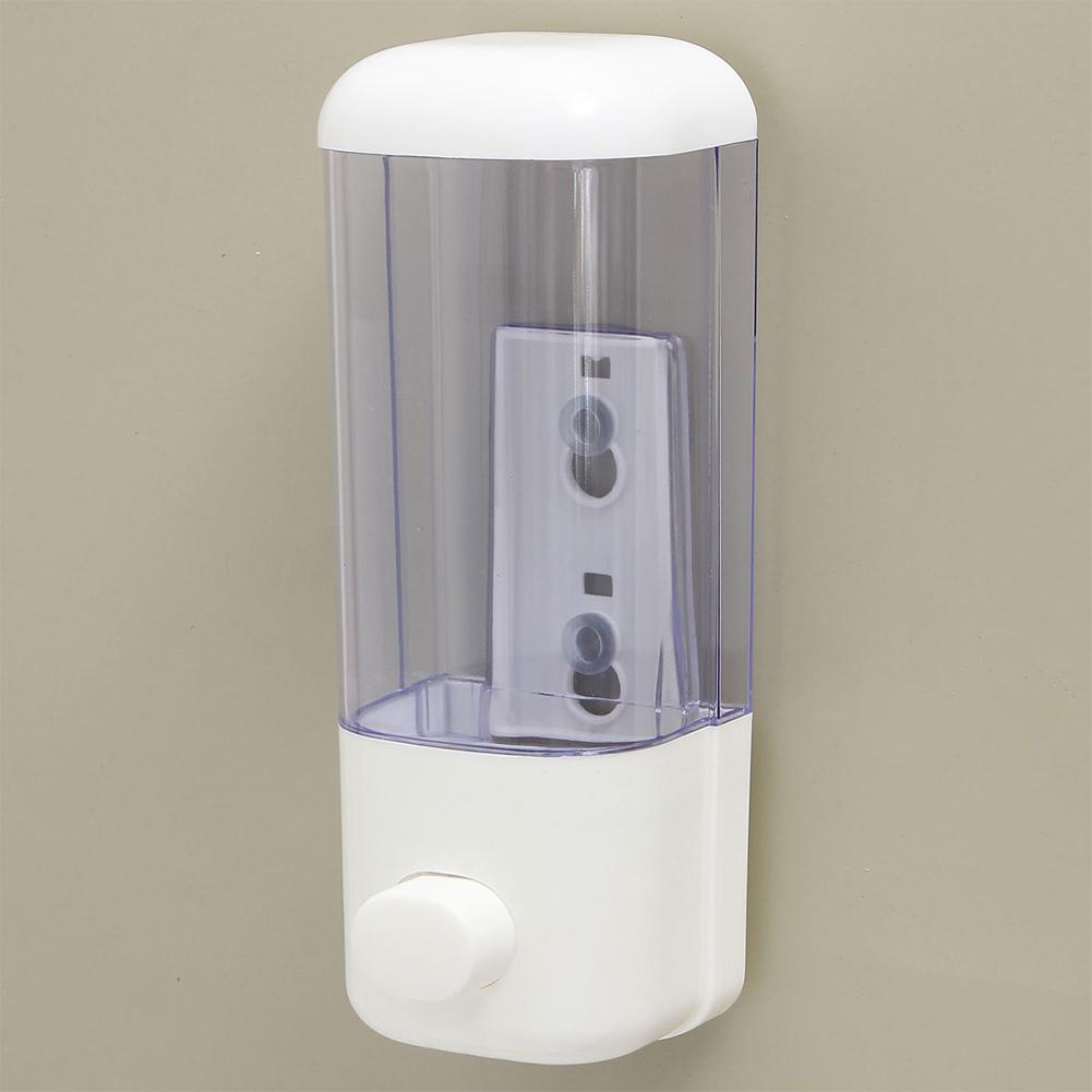Hand Druk Zeepdispenser Clear Lotion Opslag Badkamer Zeepdispenser Wall Mounted Zelfklevende Shampoo Container