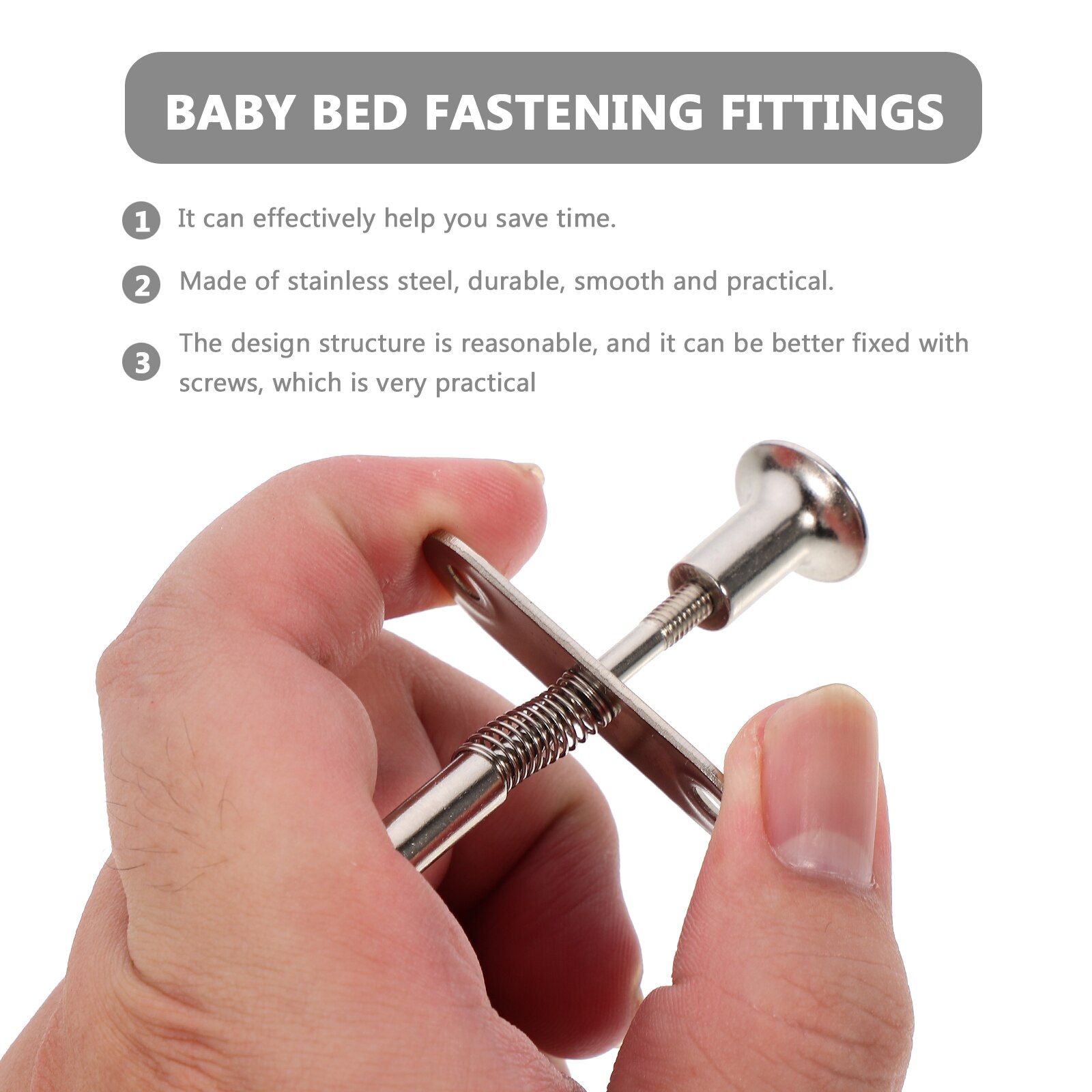 10 stücke Baby Bett Frühling Bolzen verriegeln Aufzug Erzähler Bett Befestigungs Armaturen Tür verriegeln Tonne Möbel Hardware- Teile