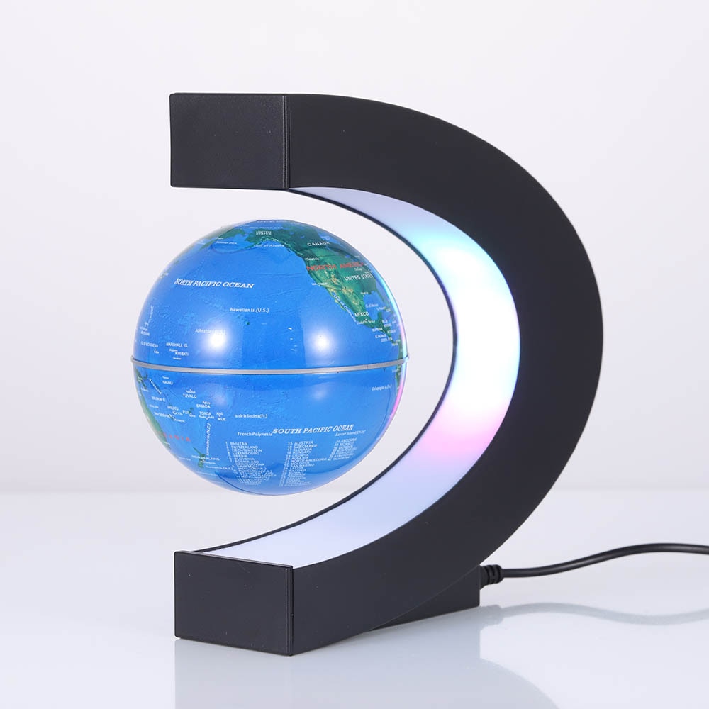 LED World Map Magnetic Levitation Floating Globe levitating lamp Home Decor Night Light Novelty Ball Light Birthday