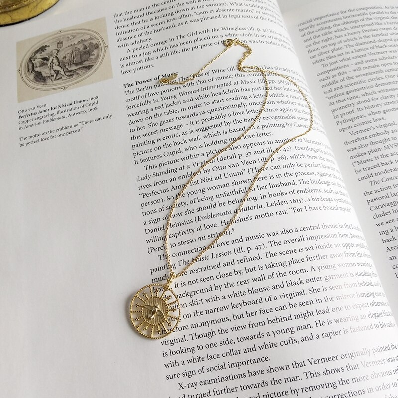 Collar LouLeur con colgante de pájaro redondo de adorno calado de plata esterlina 925, collar de ruleta de la suerte de oro para mujer, joyería fina