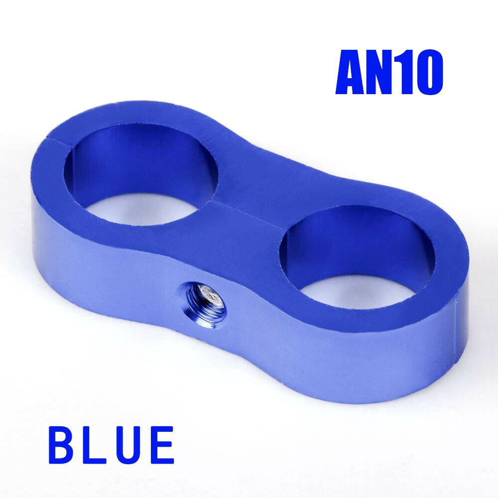 1pc an4/an6/an8/an10 slange separator klemmefitting gas/olie/brændstofledning slange endefitting;: An10 blå