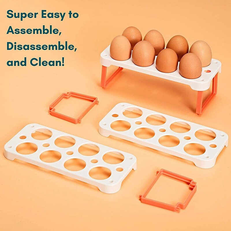 24 Ei Container Voor Koelkast Deur Ei Houder Voor Koelkast Plastic Ei Houder Voor Koelkast Organizer