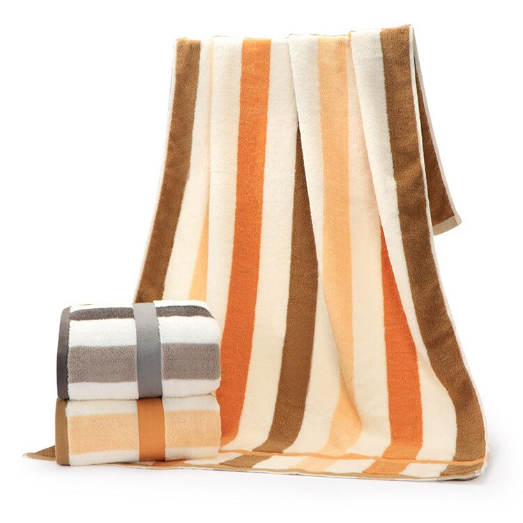Gestreepte Multicolor Barth Handdoek Voor Man Sterke Absorptie Badjas Katoen Hoofd Wrap Snel Droog Facetowel Huishoudelijke Handdoek Set