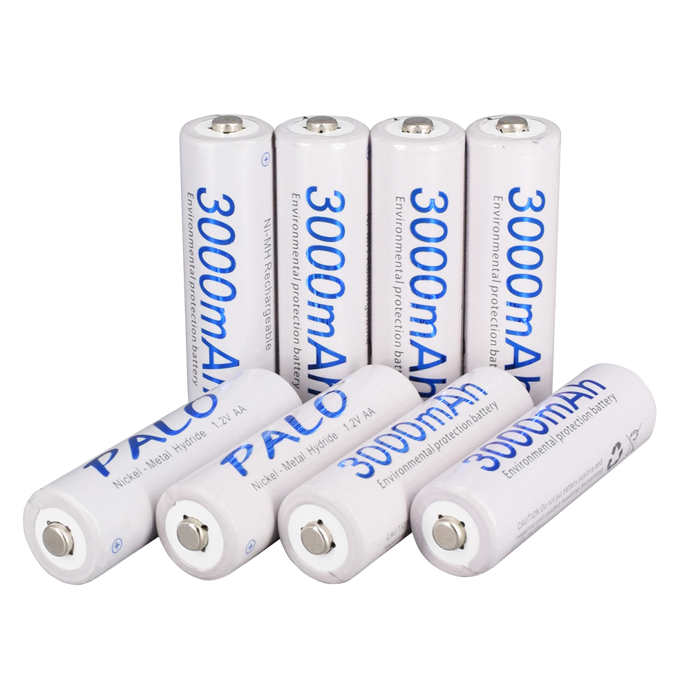 8 Stuks Aa Batterij Batterijen 1.2V Aa 3000 Mah Ni-Mh Vooraf Opgeladen Oplaadbare Batterij 2A Voor Camera Speelgoed