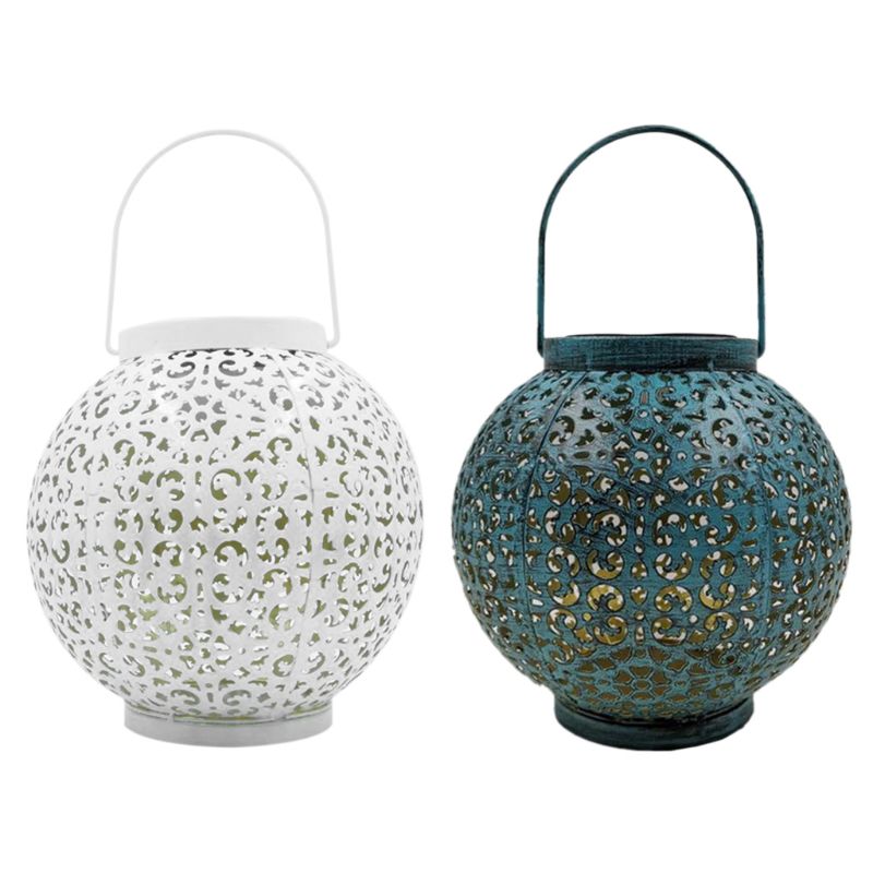 Garten Solar- Hohl Licht Hängen Schatten Laterne LED Wasserdichte draussen Hof Terrasse Landschaft Lampe Dekoration