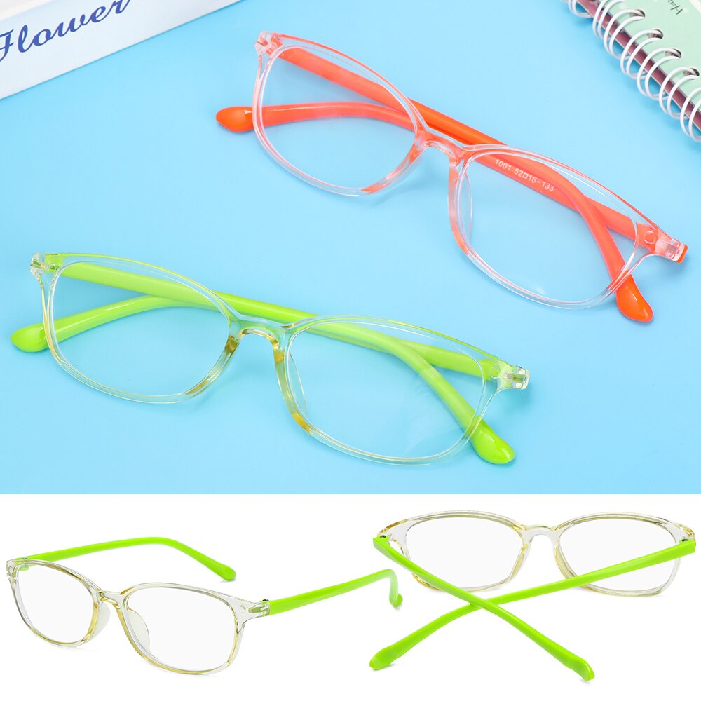 Kids Eyeglasses Blue Light Blocking Glasses Boy Girl Square Frame Computer Eyeglasses Clear Lens Optical Anti Radiation Glasses
