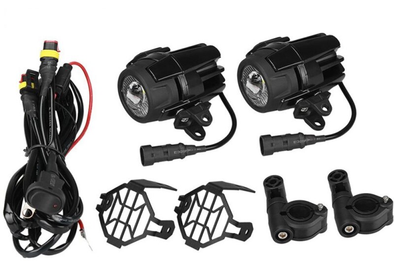 Motocycle Fog Lights For BMW Motorcycle LED Auxiliary Fog Light Driving Lamp For BMW R1200GS/ADV K1600 R1200GS R1100GS: set 1 no relay