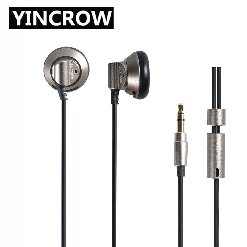 Original YINCROW RW-777 In Ohr Kopfhörer Ohrhörer Flache Kopf Stecker Ohrstöpsel Ohrhörer Metall Kopfhörer Headset