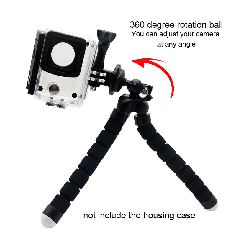 Peeynnt pour GoPro accessoires Flexible Mini poulpe trépied avec vis pour Go Pro Hero 8 7 6 5 4 3 monture pour Xiaomi yi 4k Eken H9