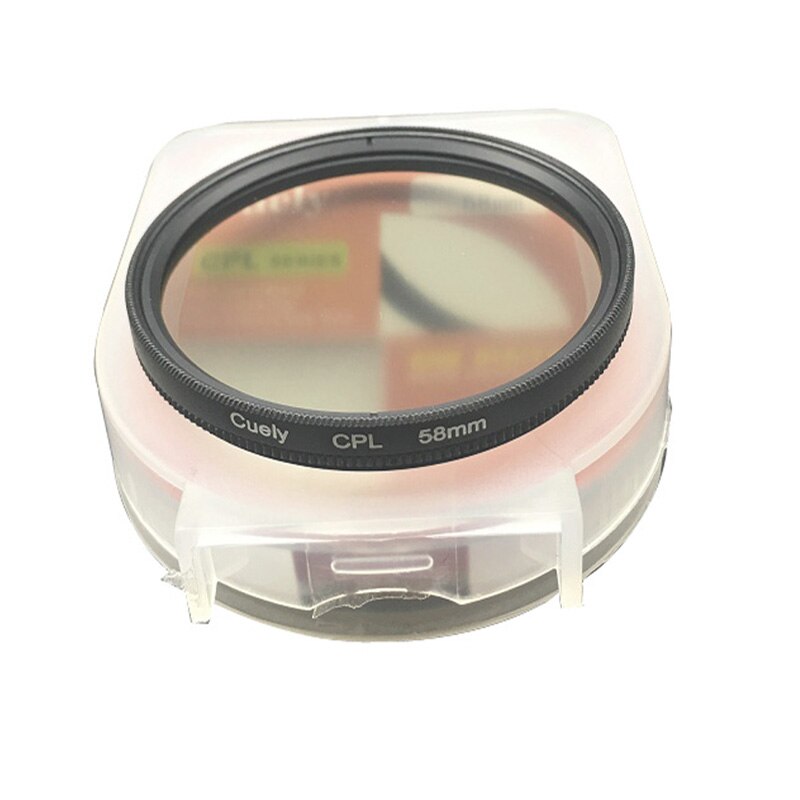 CPL Digital Filter 37 40.5 43 46 49 52 55 58 62 67 72 77 82mm lens Lens Protector for canon nikon DSLR SLR Camera with box: 52mm