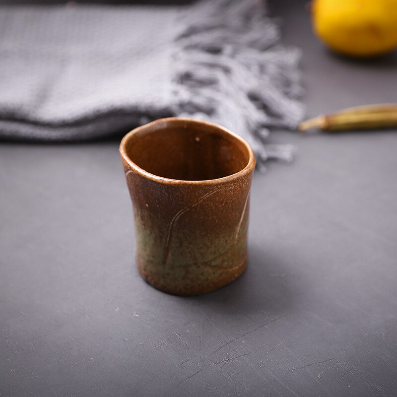 Japanese leaf shape bowl plate spoon ceramic tableware suit: 1 cup