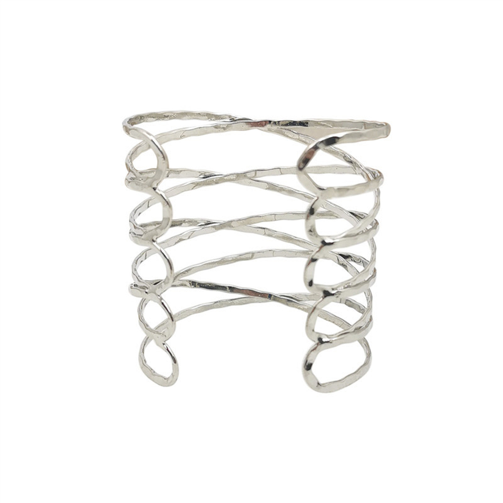 Bohemian Butterfly Leaf Charm Upper Bracelet Arm Chain Metal Hollow Out Geometric Pattern Retro Arm Cuff Bangle Body Bracelets: Style 9