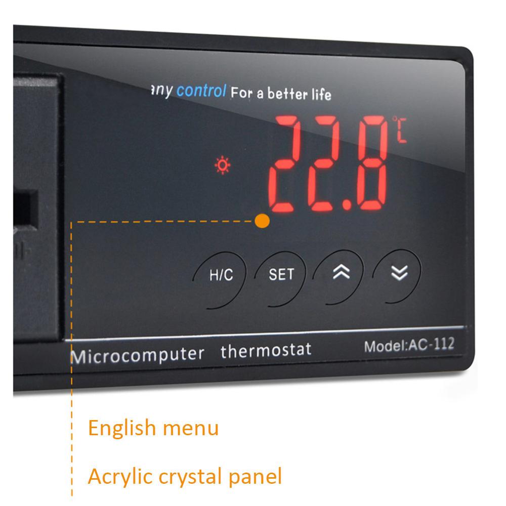 Display Digital Inteligente Plug-In Do Termostato Tomada Universal ON/OFF Controlador de Aquário Regulador da Temperatura do Efeito Estufa