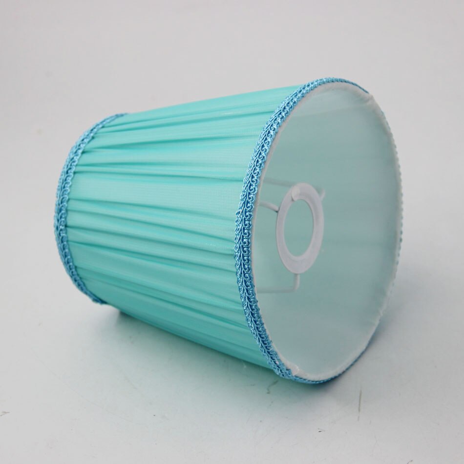 abat-jour bleu clair, couvercle d'ombre, E14