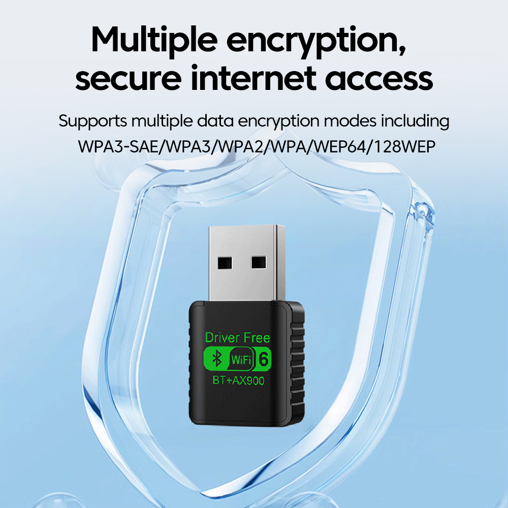 900M 2 In 1 Wifi Wireless Network Card USB Wifi & Bluetooth-compatible Adapter Dual-Band 5G High-Speed For Desktop Laptop PC