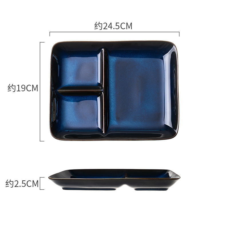 Dinner plate ceramic tableware set afternoon tea snack dessert outdoor party dinner plate family restaurant supplies plate set: B