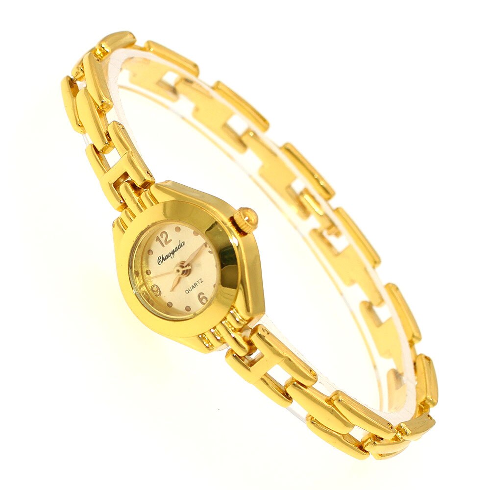 Söt dam armband klocka mujer golden relojes liten urtavla kvarts klocka populär armbandsur timme kvinnliga dam klockor: 8