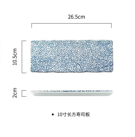 Kwadrat geometryczny danie rybne glazura dania kuchni płytkie talerze zastawa stołowa styl japońnarty i Ceramica wiatr talerz Sushi Tarta zestaw: D