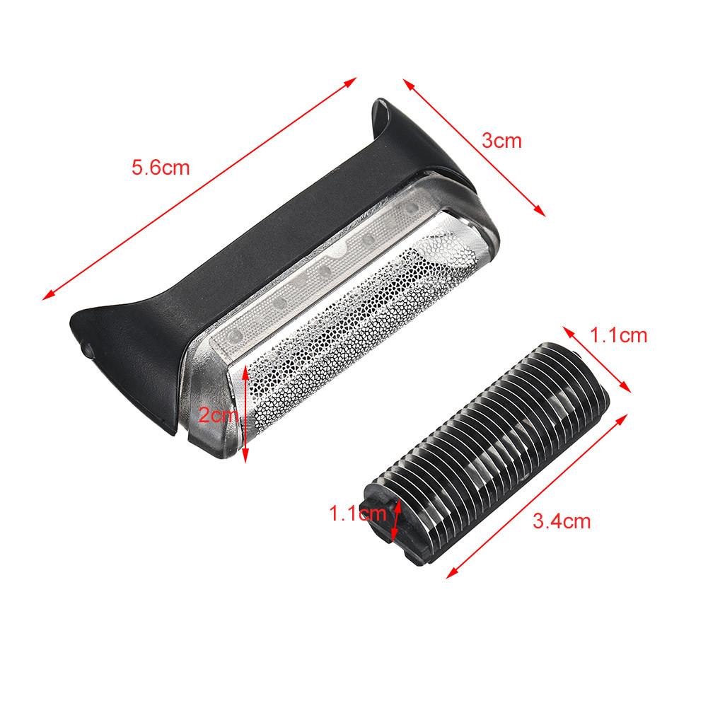 For Braun Braun Electric Razor Blade Mesh Cutter Head Kit Model 10B20B Bracket Shaver Foil Screen Cutter Blade Replacement Part