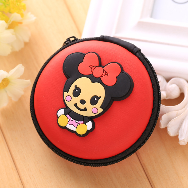 lovely Cartoon Mini Zipper Protective Headphone Case Pouch Earphone Storage Bag Soft Headset Earbuds Box USB Cable headset bags: 9