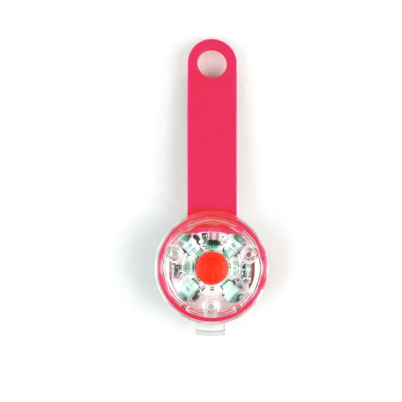 Collar LED para perro y gato, colgante de seguridad nocturna, luz luminosa para gato, arnés intermitente impermeable IPX7 con luz para accesorios para perros: Rojo