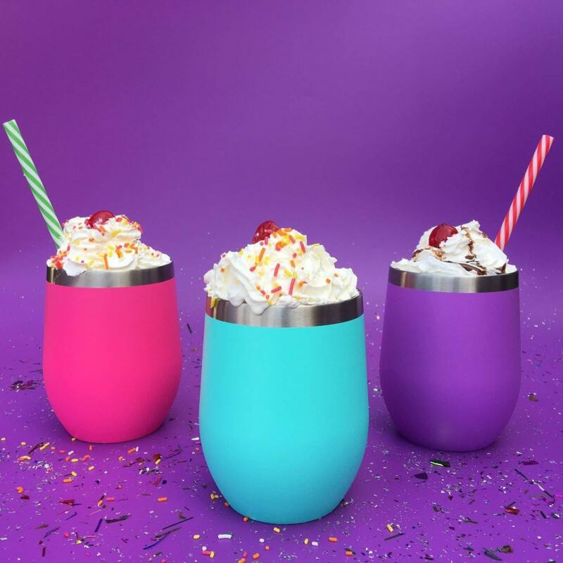 12 unzen Ei Cocktail Becher Wein Tasse Edelstahl Metall Becher Becher Heißer