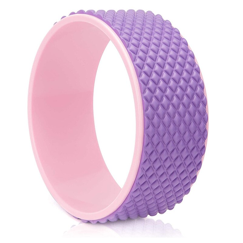 Kleurrijke Pp Pilates Oefening Yoga Wiel Voor Yoga Poses Terug Ondersteuning Yoga Balans Training Gym Fitness Pilates Wiel Voor Vrouwen: purple