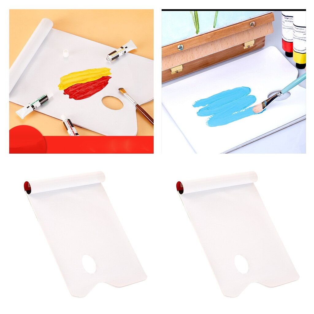 Paleta de artista de papel desechable de 36 páginas, almohadilla mezcladora para dibujo de pintura de chico adulto
