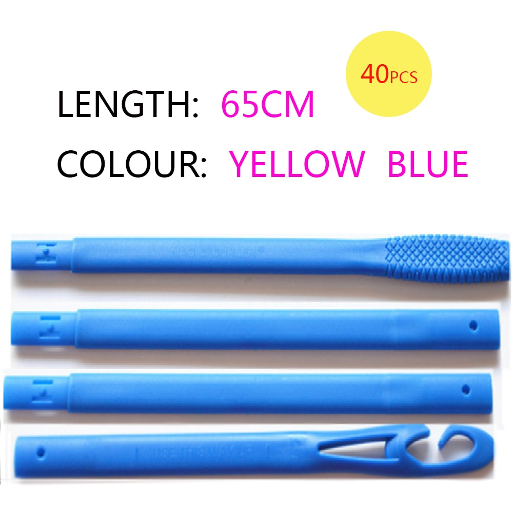 40pcs/65cm Magic Hair Roller Spiral DIY Hair Curlers Soft Hair Curler Rollers For Curling Hair Plastic Rollers