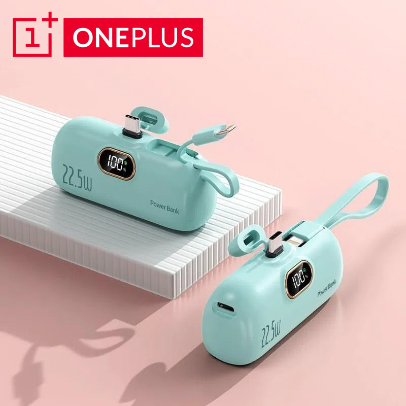 ONEPLUS 30000mAh Mini banco de energía portátil cápsula fuente de alimentación móvil batería externa de emergencia cargador rápido para iPhone tipo c: Multicolor / 10000mAh