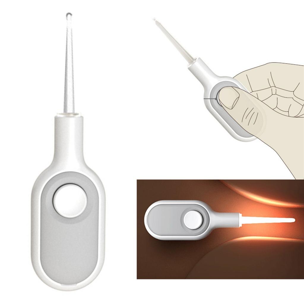 Led Flash Curette Earpick Ear Wax Pick Remover Tool, Een Knop Verlichting, Zichtbaar En Clear View, veiligheid Oor Zorg