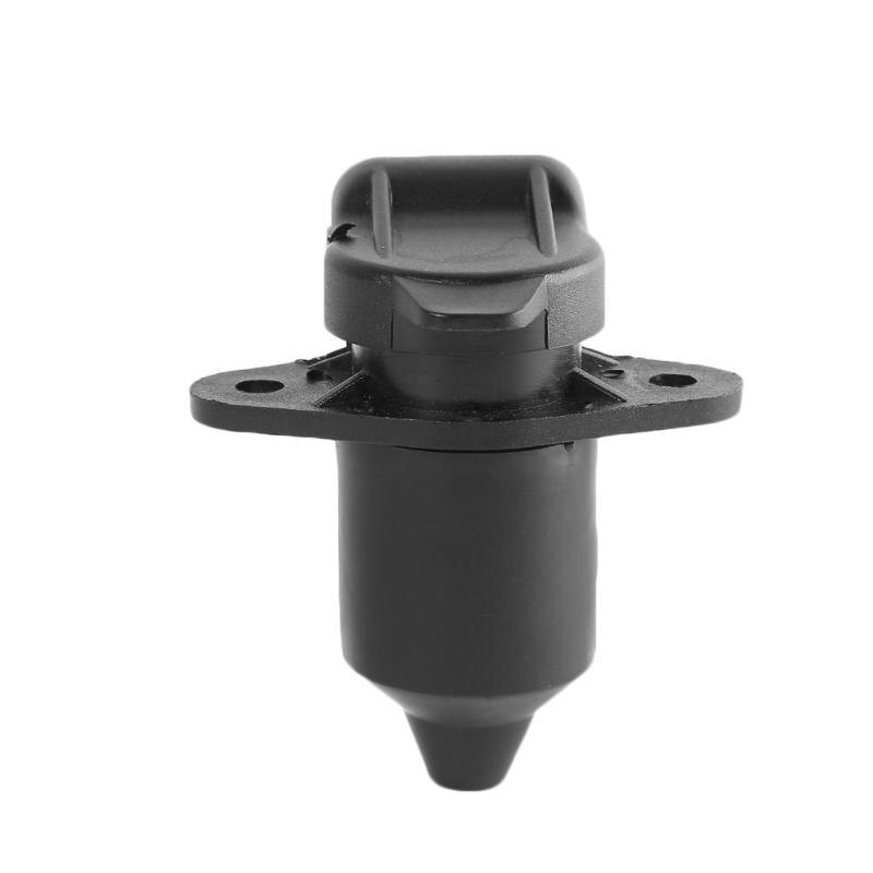 3 -stifts släpvagnsuttag europeisk standard 3 -vägs lastbil husvagnskoppling adapt svart gummi metall material 72*62*55mm tillbehör