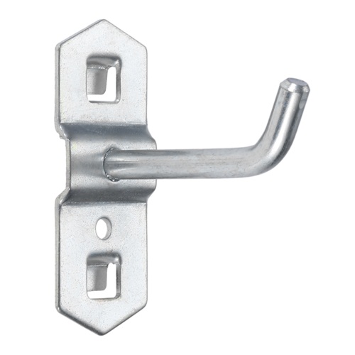 DRELD, 10 Uds., 50MM, gancho para colgar herramientas, estante de exhibición de Metal, tienda de Metal, buenos ganchos para estante, placa con orificio grueso, ganchos de cocina para el hogar