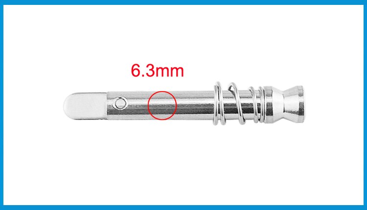 6.3*42mm BSET MATEL Stainless Steel 316 Marine Grade 1/4 inch Quick Release Pin for Boat Bimini Top Deck Hinge Marine hardware