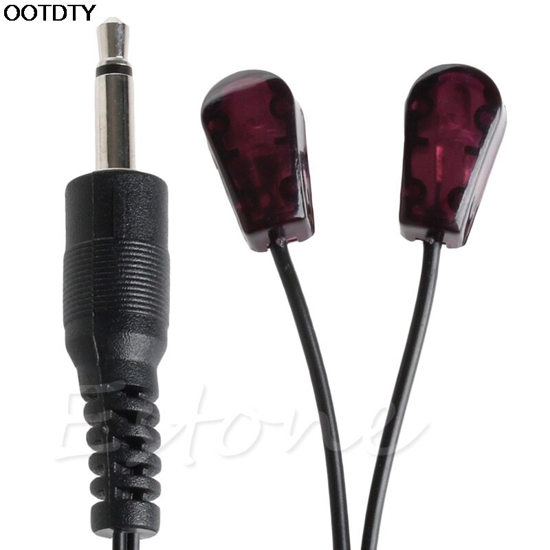 2.9M Dual Infrared IR Emitter Extension Cable with 3.5mm Plug For TV set STB DVD #L060#