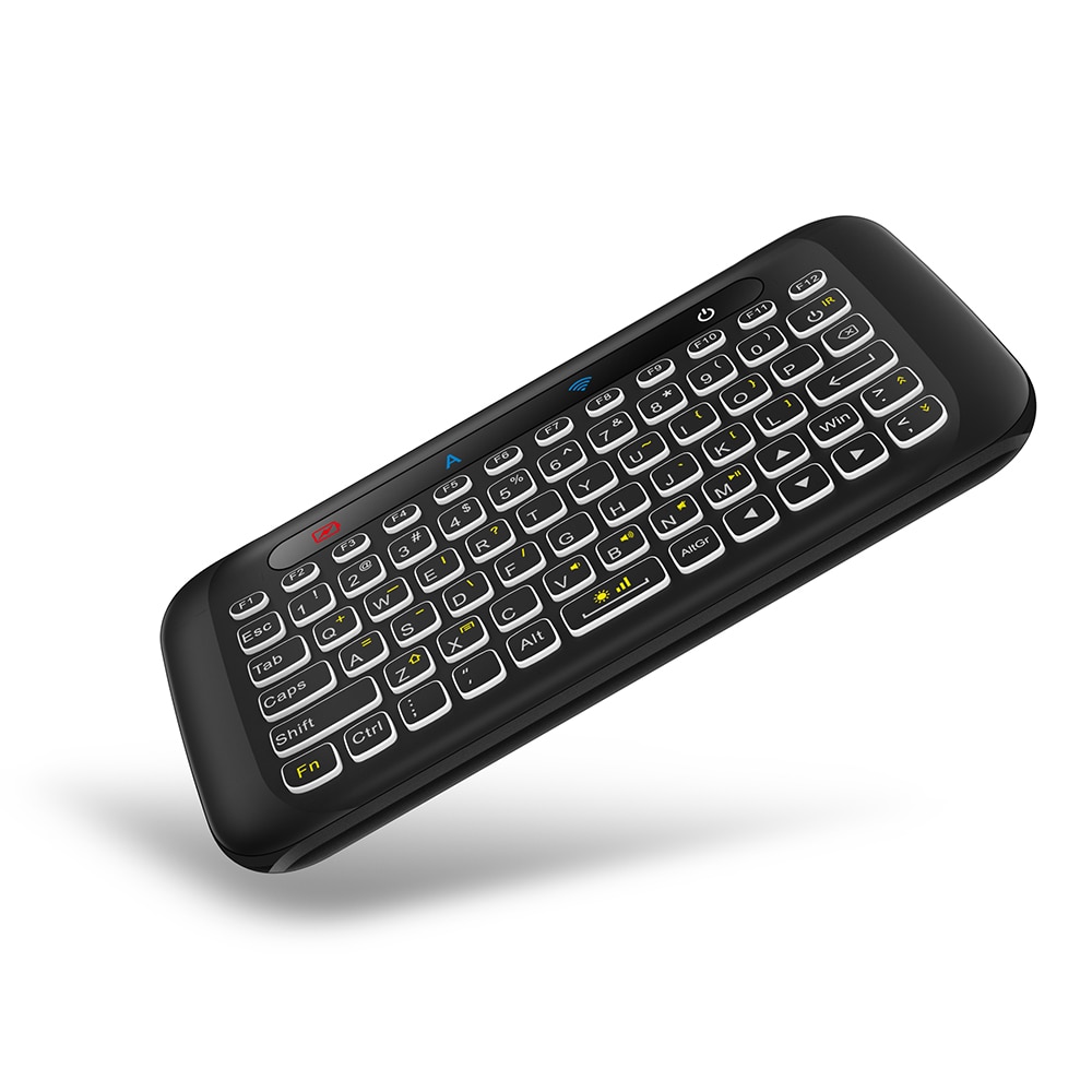 H20 2.4GHz Wireless Mini Keyboard Backlight multi-touch touchpad Air mouse With 280mAh Battery Long Standy for PC Smart TV Box