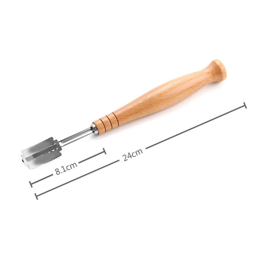 Brood Cutter Franse Brood Lame Houten Normaal Lange Handvat Bakken Accessoire Arc Gebogen Toast Mes Bakken Keuken Gadgets # W3