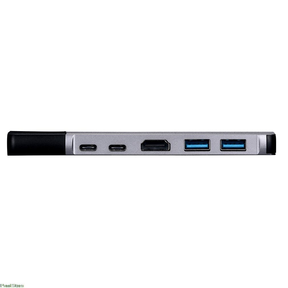 USB C Hub 6-in-1 USB Type C Hub Adapter Dongle Compatibel Voor MacBook Pro 13 "15" Thunderbolt 3, USB-C Data