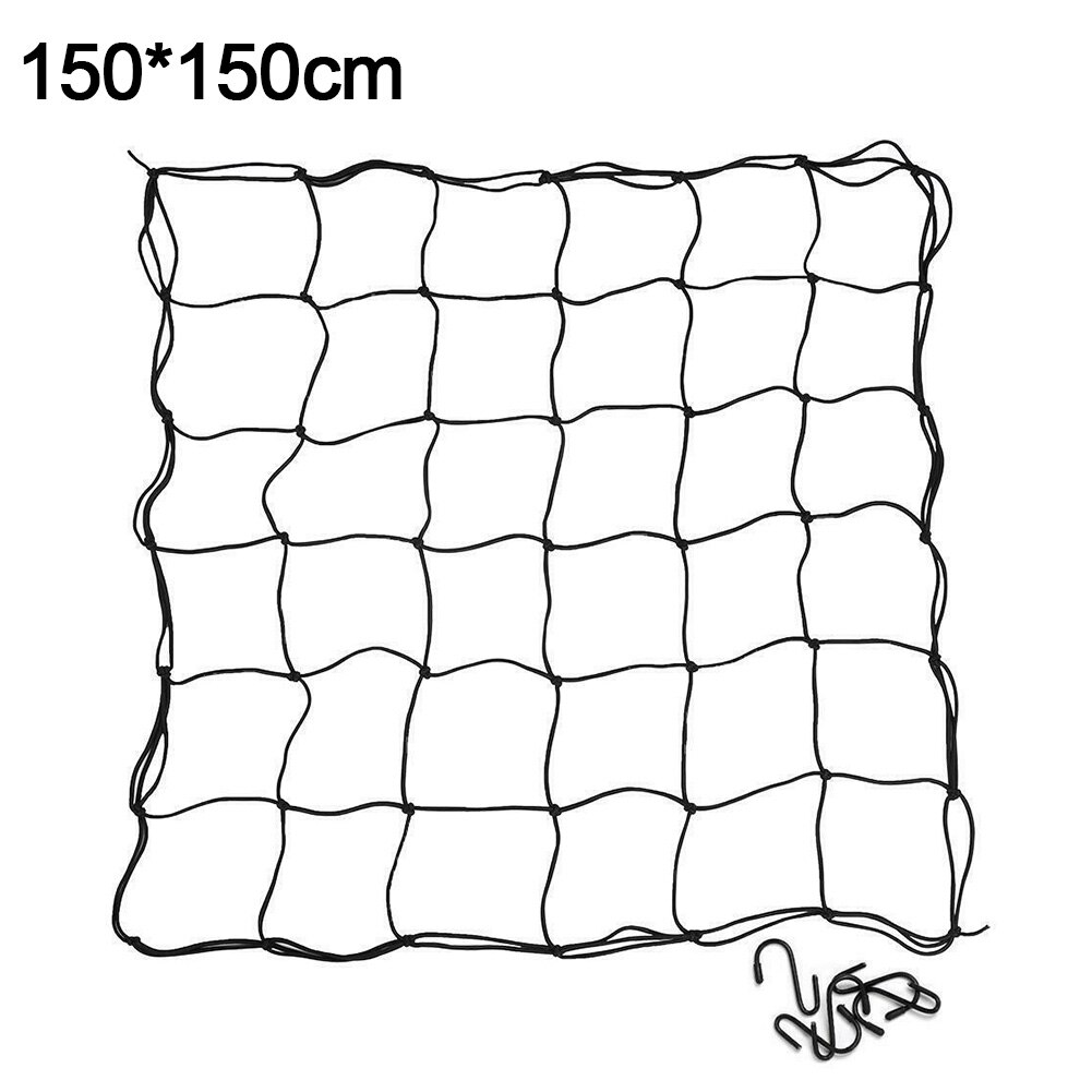 Garden Supplies Flexible Trellis Netting Vegetable Home Fence Grow Tent Elastic Bean Plant Climbing 8 Hooks: 150X150cm