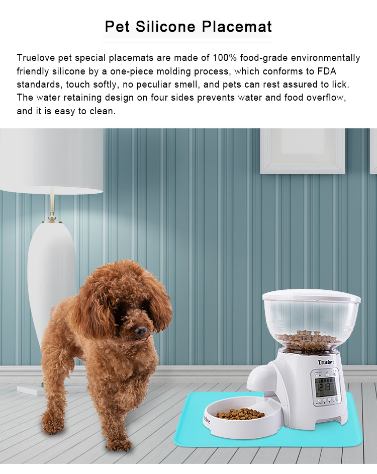 Truelove Silicone Pet Feeding Mat Spills Protects Floors Waterproof Placemats Dog Cat Water Bowl Raised Pets Accessories TLX3111
