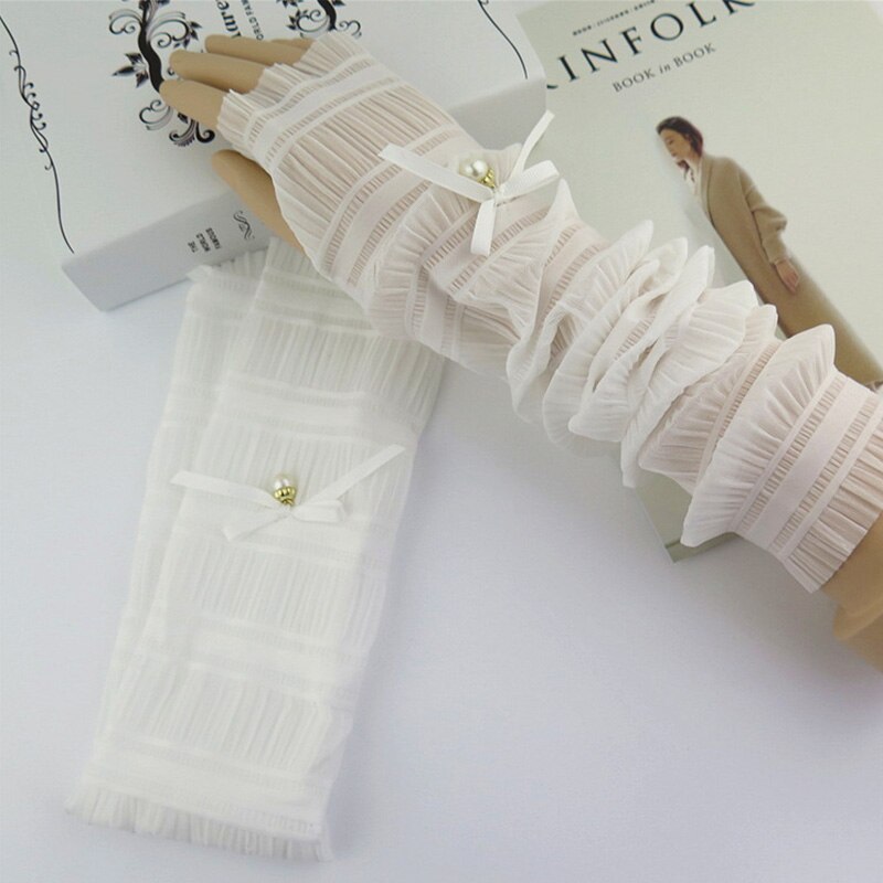 Protection contre le soleil d&#39;été, manches en soie de glace pour femme, Protection UV longue, Protection des mains, gant de bras, manches de glace pour l&#39;extérieur: 2