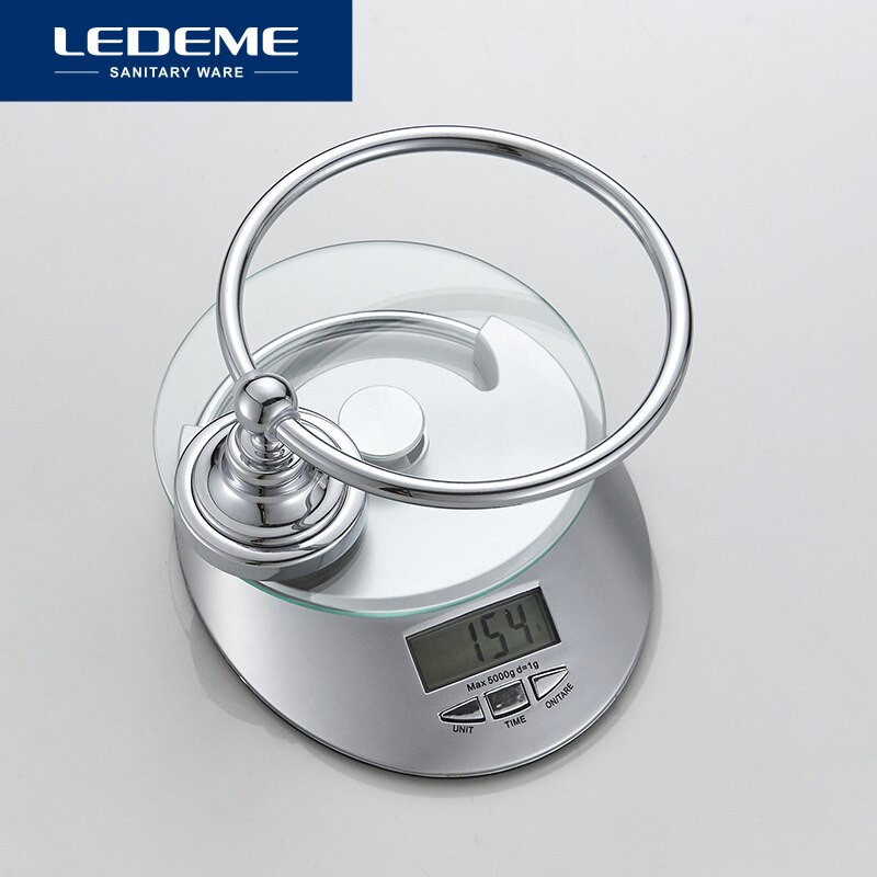 Ledeme Handdoekhouders Ronde Muur Gemonteerde Handdoek Houder Ringen Verchroomd Roestvrij Staal Badkamer Handdoekhouders Ring L1404