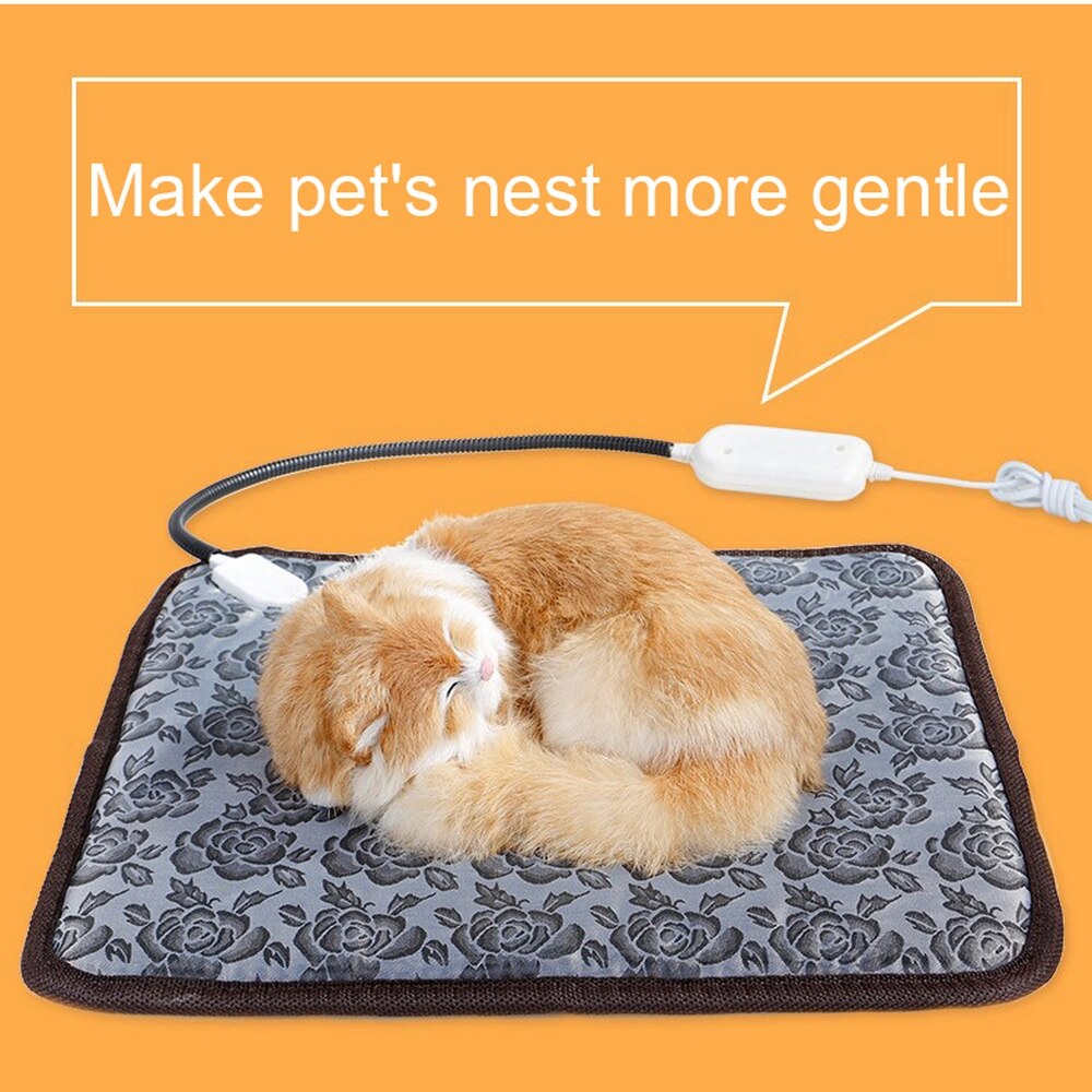 Huisdier hond kat elektrische warmtedeken waterdicht temperatuur instelbaar huisdier deken herfst winter warmer kussen verwarming accessoires