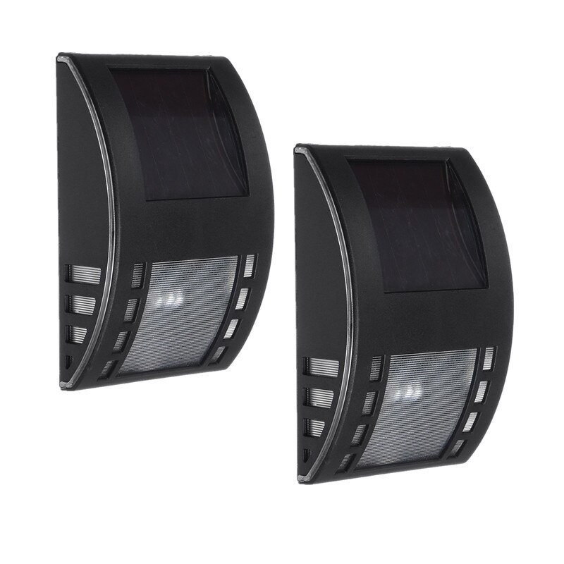 1/2 Stuk Zonne-energie Led Wandlamp Schemering Te Dawn Security Lamp Outdoor Straat Licht Gebied Verlichting Voor voordeur Patio Tuin: 2 piece