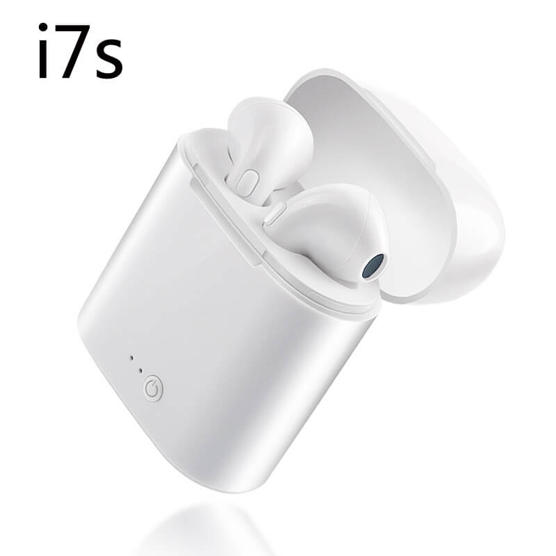 TWS Earbuds Wireless Bluetooth Earphones i7s i12 5.0 Stereo Sport In-Ear Multifunctional Headsets With Microphone 【Upgrade】: i7s-White