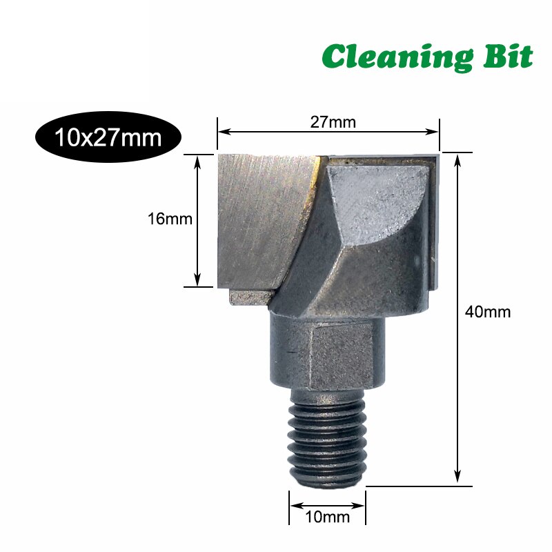 1PC 10MM Shank Milling Cutter Wood Carving Screw Thread CNC Cleaning Bottom Router Bit Lock Milling Cutter Wood Woodworking Bit: 07