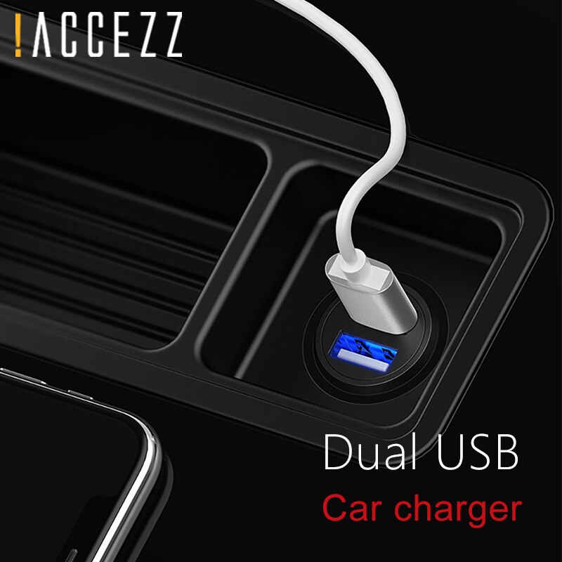 ! ACCEZZ Doppel USB Auto Ladung Schnell Ladung 4.5A Für Huawei 4A Ladegerät Für OPPO Oneplus 2A Universal- Telefon Für Xiaomi iphone XS